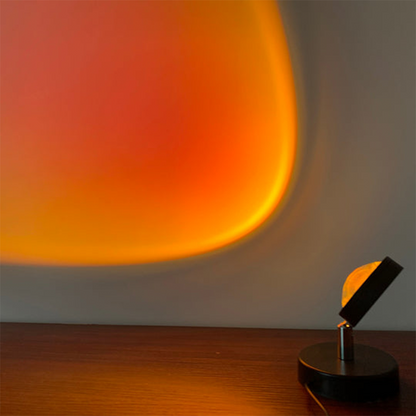 Decorative Table Lamp with Warm LED Sunset Ambient Light