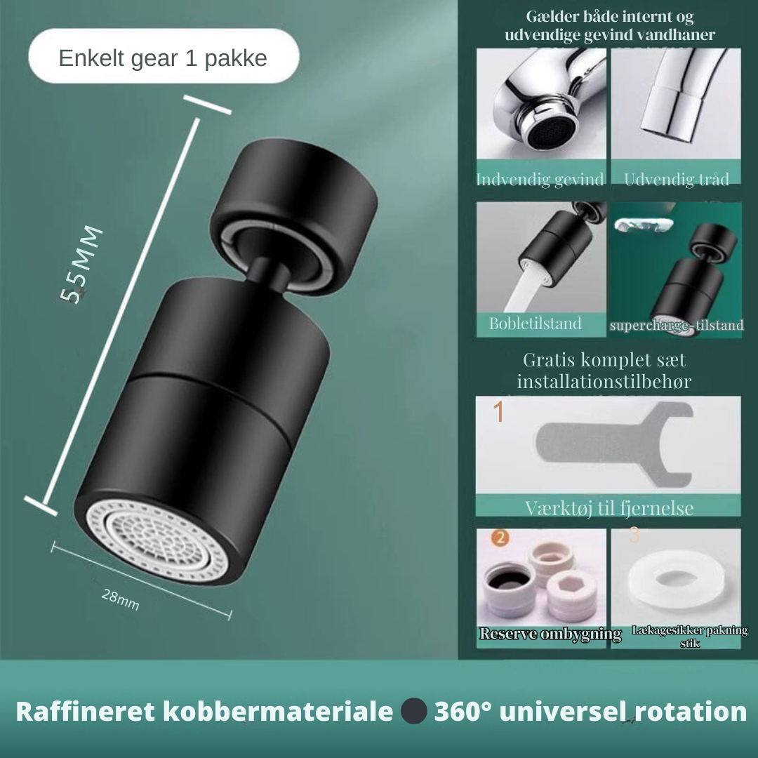 720° Movement Flexibility for Flawless Sinks
