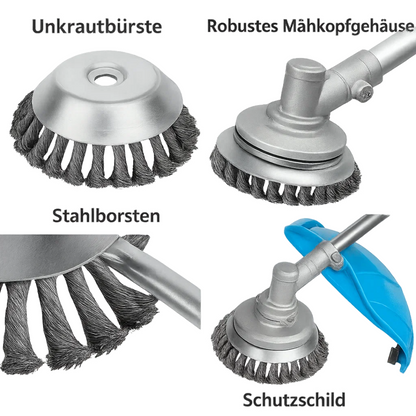 Universal 6-Blade Weed Brush Turbo Head for Grass Trimmers