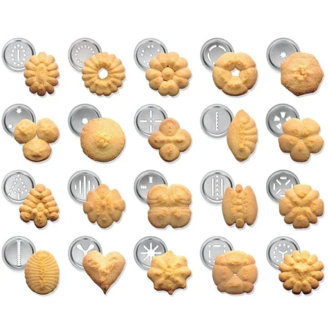 20 Shape Aluminum Cookie Cutter Set with 4 Decorating Tips
