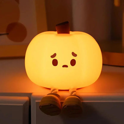Touch-Controlled Rechargeable Night Light Lamp – Portable Squeeze Design