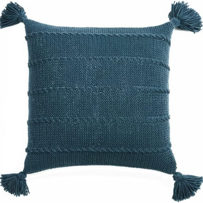Cozy Nordic Knit Tassel Throw Pillow