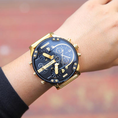 Stainless Steel Quartz Chronograph Timepiece