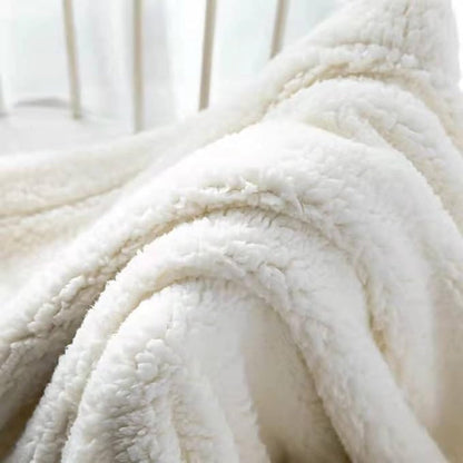 Luxura Plush Velvet and Sherpa Throw Blanket