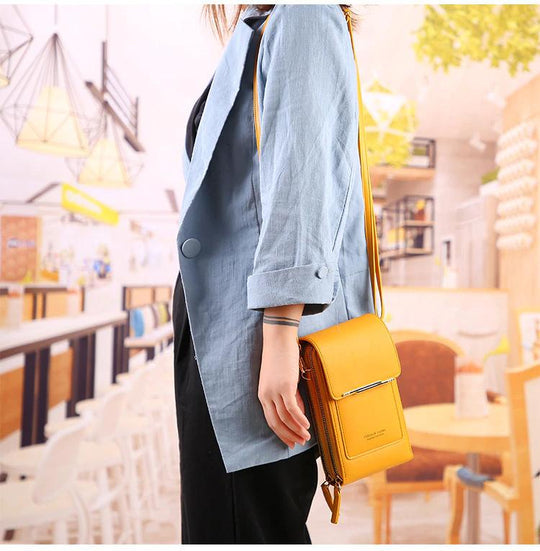 Smart Access Crossbody Bag with Touchscreen Window