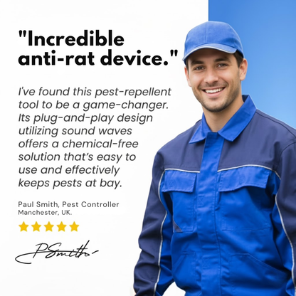 Ultrasonic Rodent Deterrent for Home and Garden Plug-In Device
