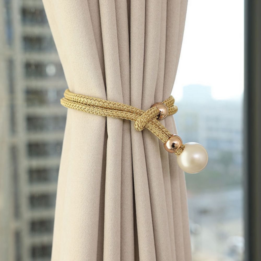Chic Pearl Curtain Holdbacks | Set of 2