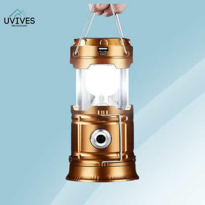 Double Solar Lamp & Flashlight for Endless Outdoor Illumination