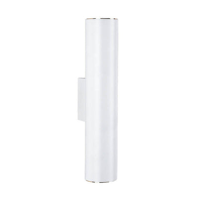 2-Light Wall Lamp in Aluminum Cylinder Design