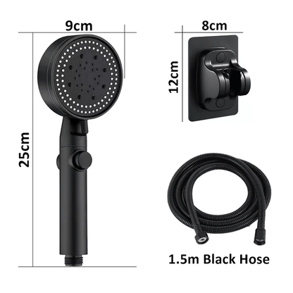 Shower Head with 5 Settings and Push Button Control