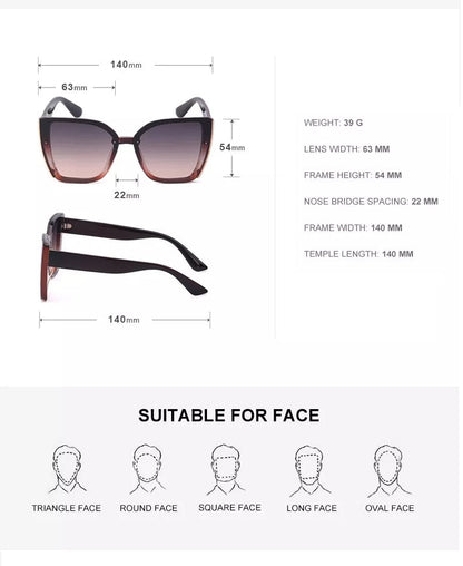 Trendy Square Sunglasses in Retro Style
