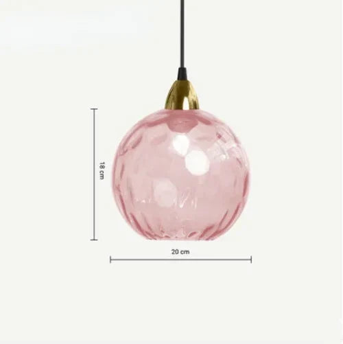 Glass Sphere Hanging Light - LumiSphere Design