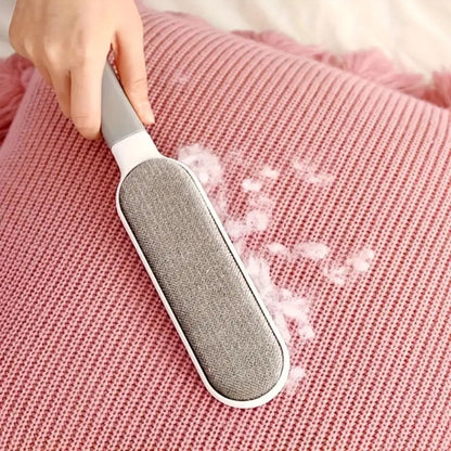 QuickClean Dual-Sided Lint Brush for Effortless Hair Removal