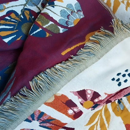 Elegant Floral Reversible Bath Towel for Year-Round Use