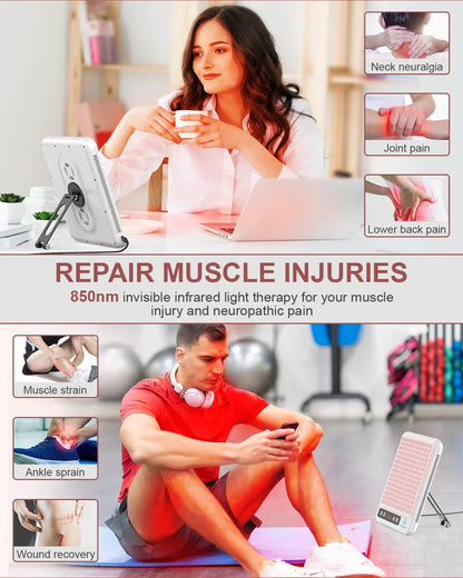Near Infrared Light Therapy Lamp – 660nm & 850nm for Skin and Wellness
