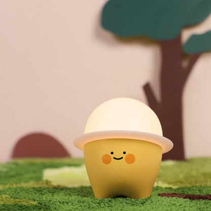 Cute Emoji LED Night Light – Artistic Silicone Bedside Lamp