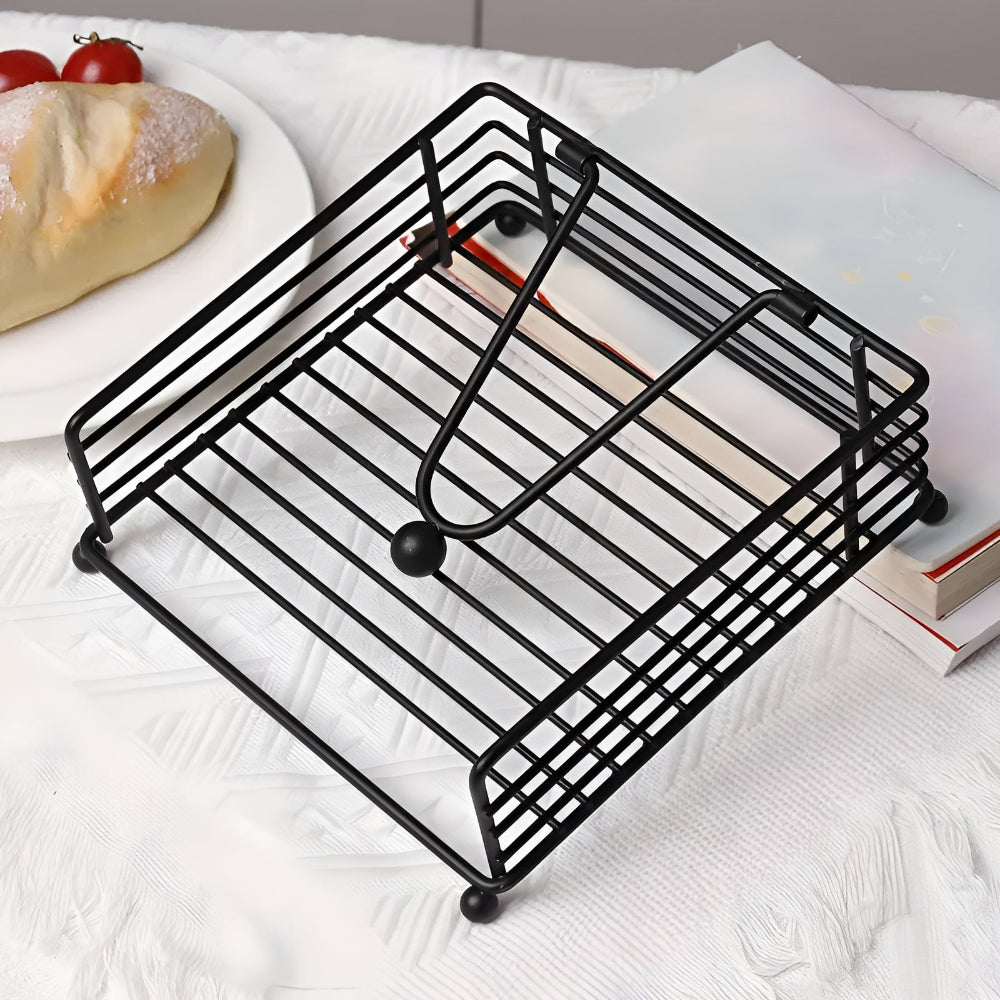 Chic Iron Napkin Organizer for Stylish Dining
