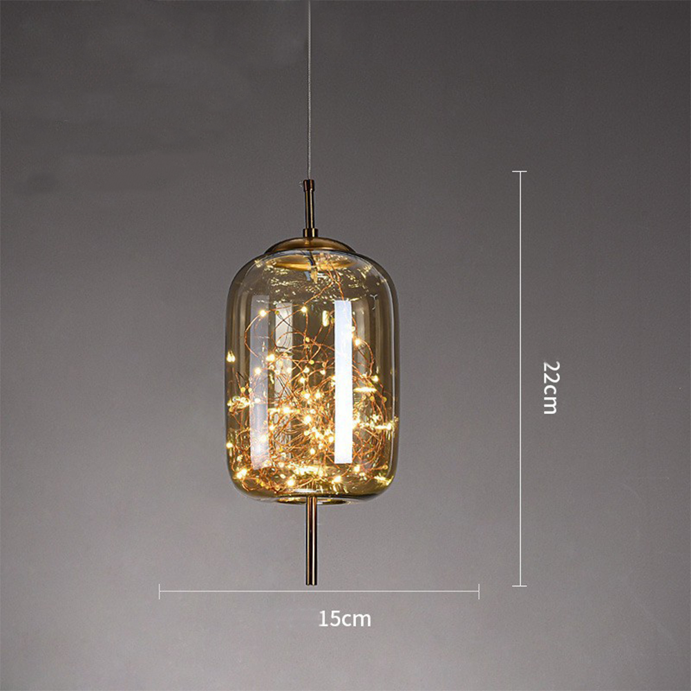 Adjustable Ceiling Pendant Light with Decorative LED Design