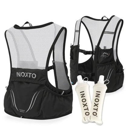 Lightweight Running Vest with 2 Soft Bottles for Trail Running