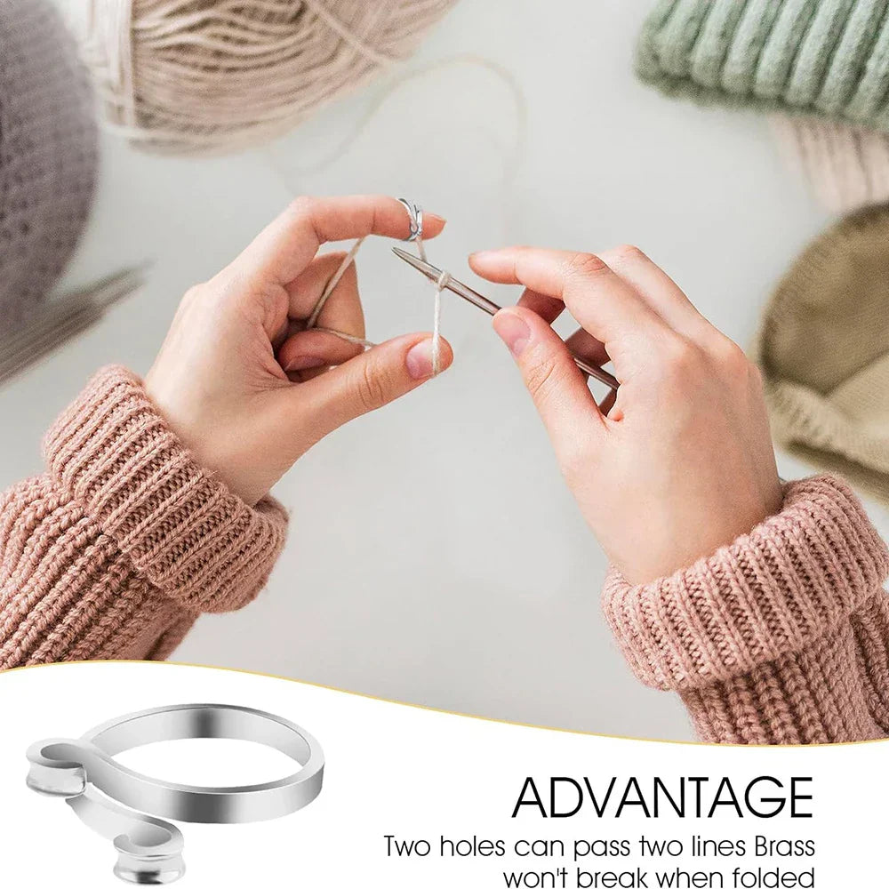 Buy One Get One Free | Crochet Ring – Extended Knitting Without Hand Strain or Yarn Breakage