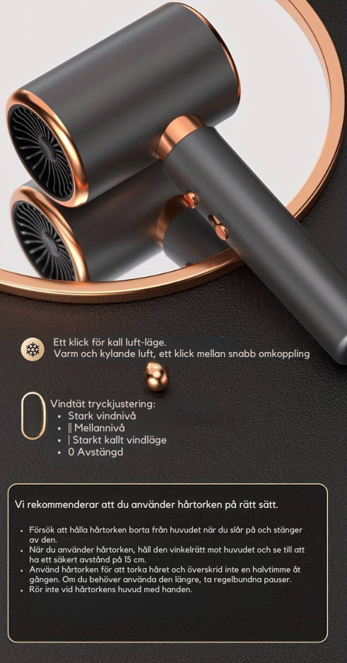Fast Drying Hair Tool for Glossy Finish without Heat Damage