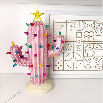 Vintage Luminous Cactus for Christmas Decor