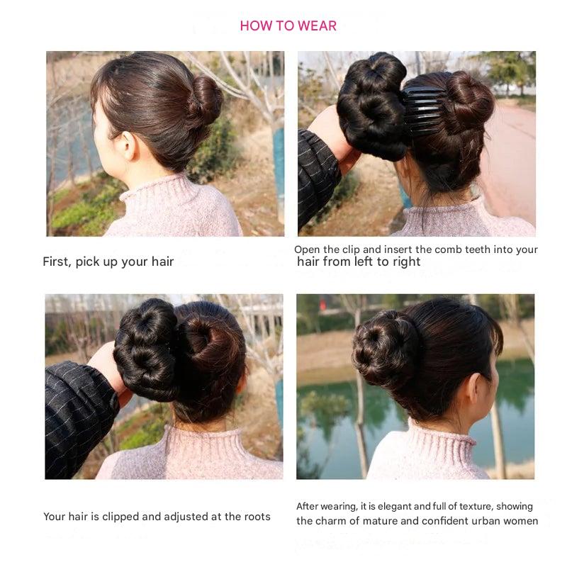 Flower-Shaped Hairpin for Quick Updo – Stylish Clip