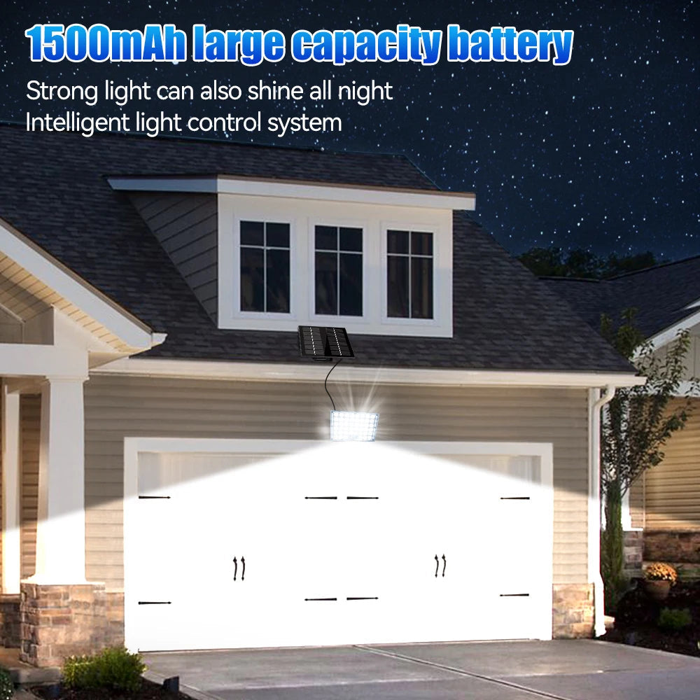 Solar Flood Light with 184 LEDs | Waterproof IP65 | Motion Sensor | Ideal for Garden and Patio