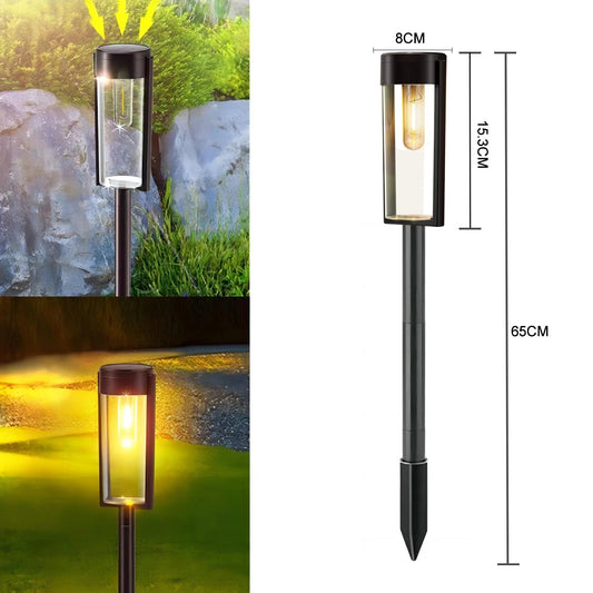 2-Pack Solar Garden Lights | IP65 Waterproof | Automatic On/Off | LED Pathway Lights