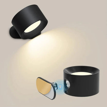 Magnetic Mount LED Wall Light – Cordless with 360-Degree Rotation