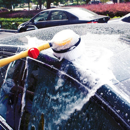 360 Degree Car Wash Brush with Soap Dispenser and Extendable Handle