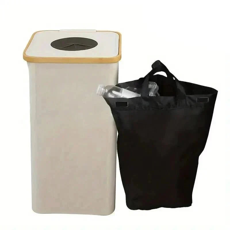 Compact 100-Liter Recycling Organizer | Foldable Waste Separator for Easy Storage