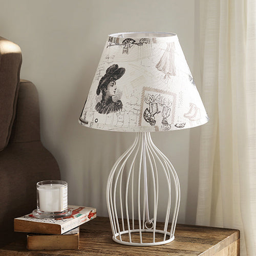 Stylish Metal Lamp Featuring Cone-Shaped Shade
