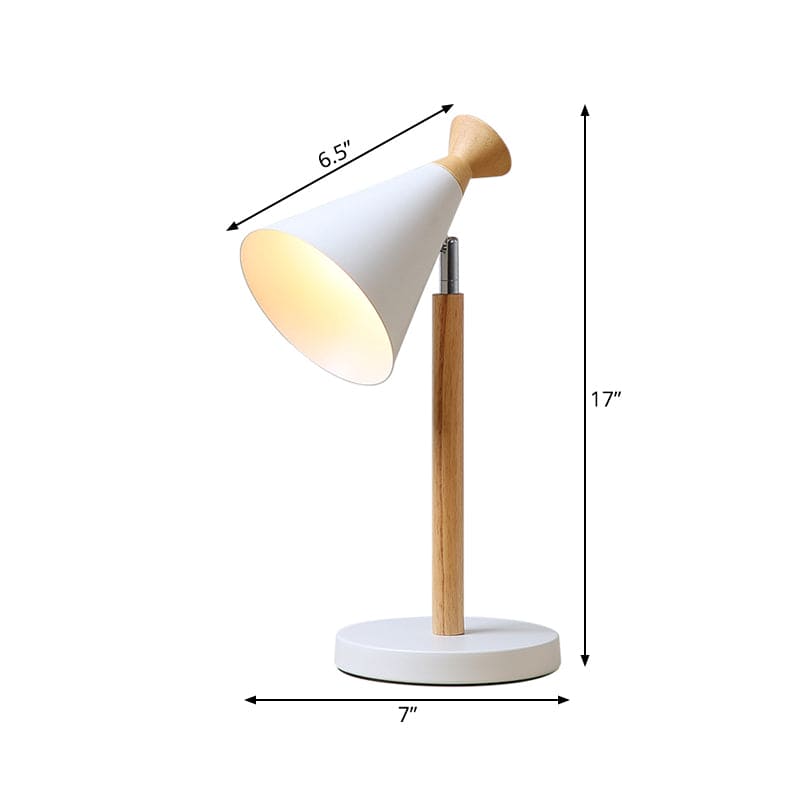 Stylish Lamp with Metal Trumpet Shaped Design