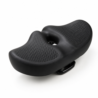Ultimate Comfort Wide Bike Seat with Dual-Spring Support