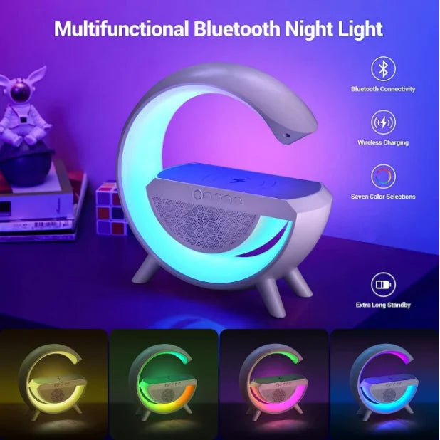 All-in-One Smart Lamp with Wireless Charging & Bluetooth Sound