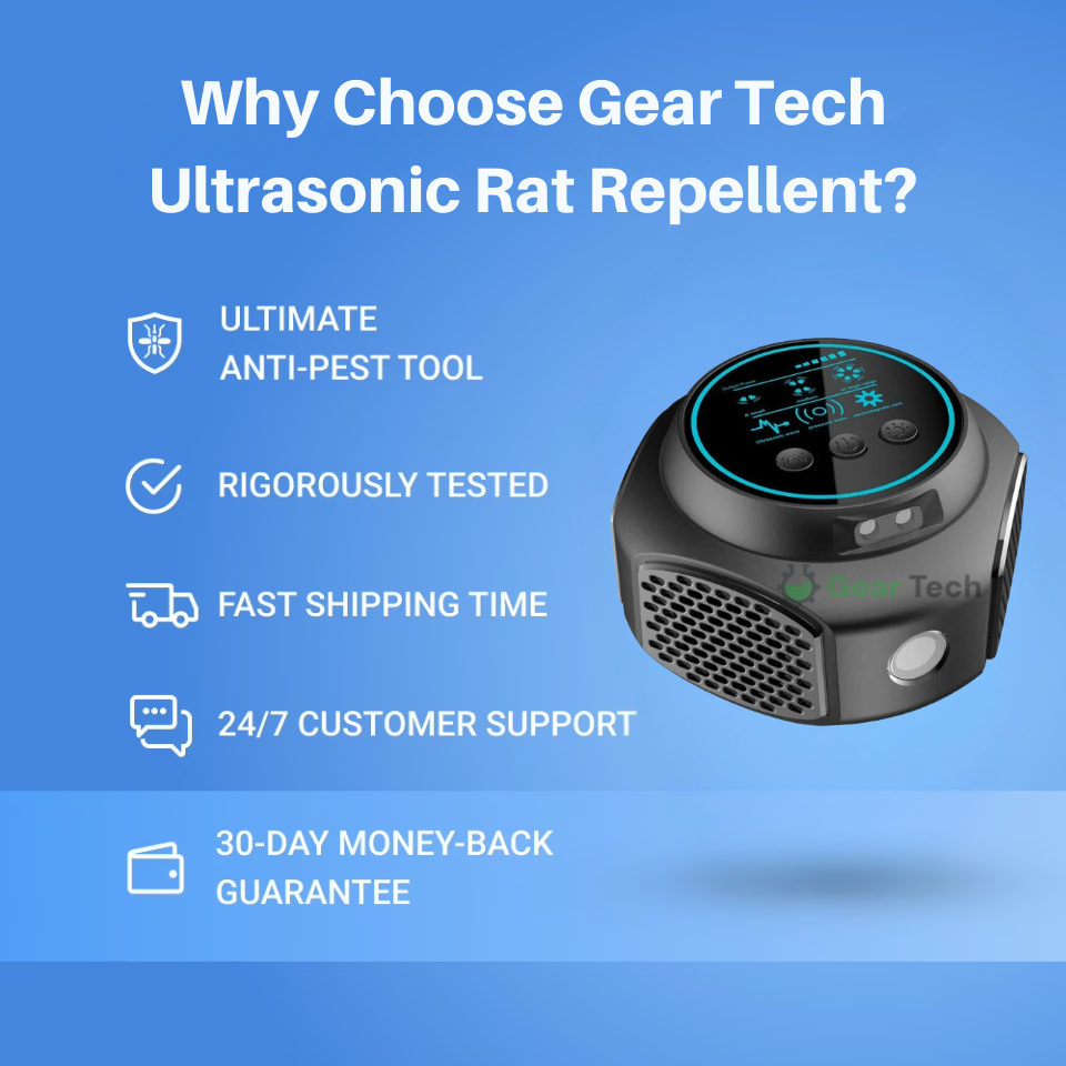 Ultrasonic Rodent Deterrent for Home and Garden Plug-In Device