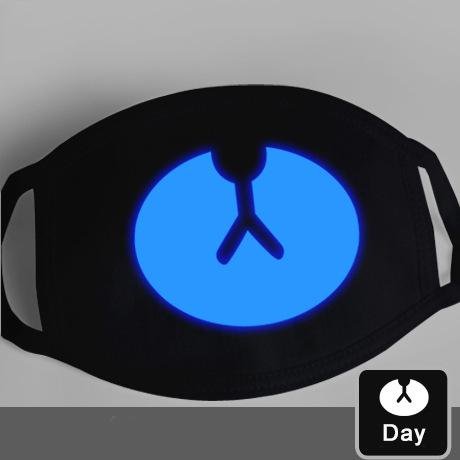 Glow-in-the-Dark Mask for Mouth and Nose Protection