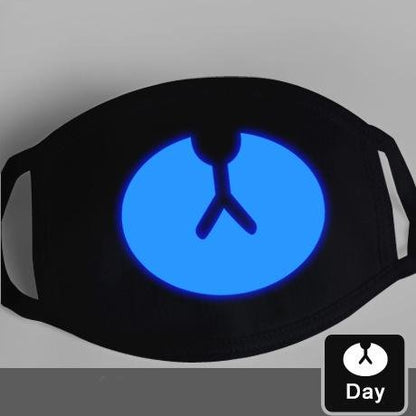 Glow-in-the-Dark Mask for Mouth and Nose Protection