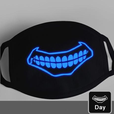 Glow-in-the-Dark Mask for Mouth and Nose Protection