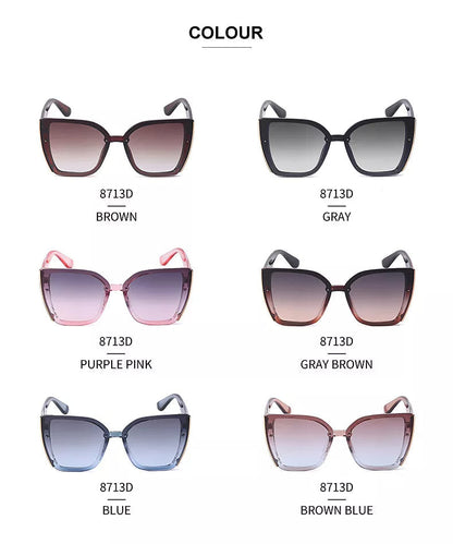 Trendy Square Sunglasses in Retro Style