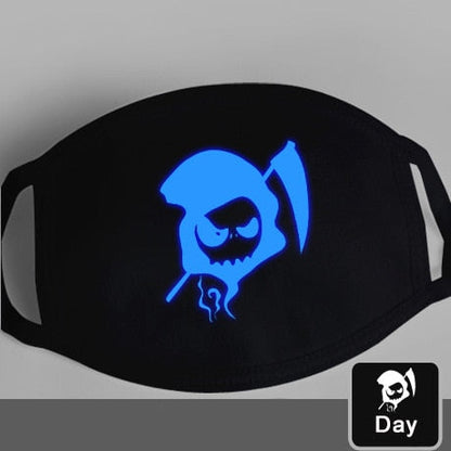 Glow-in-the-Dark Mask for Mouth and Nose Protection