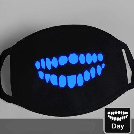 Glow-in-the-Dark Mask for Mouth and Nose Protection