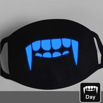 Glow-in-the-Dark Mask for Mouth and Nose Protection