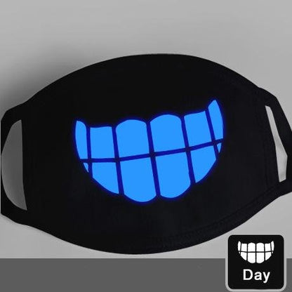 Glow-in-the-Dark Mask for Mouth and Nose Protection