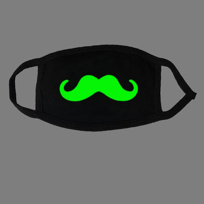 Glow-in-the-Dark Mask for Mouth and Nose Protection
