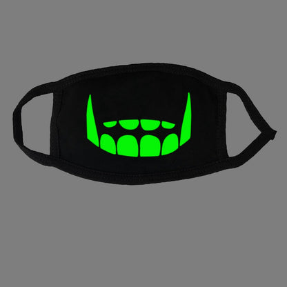Glow-in-the-Dark Mask for Mouth and Nose Protection