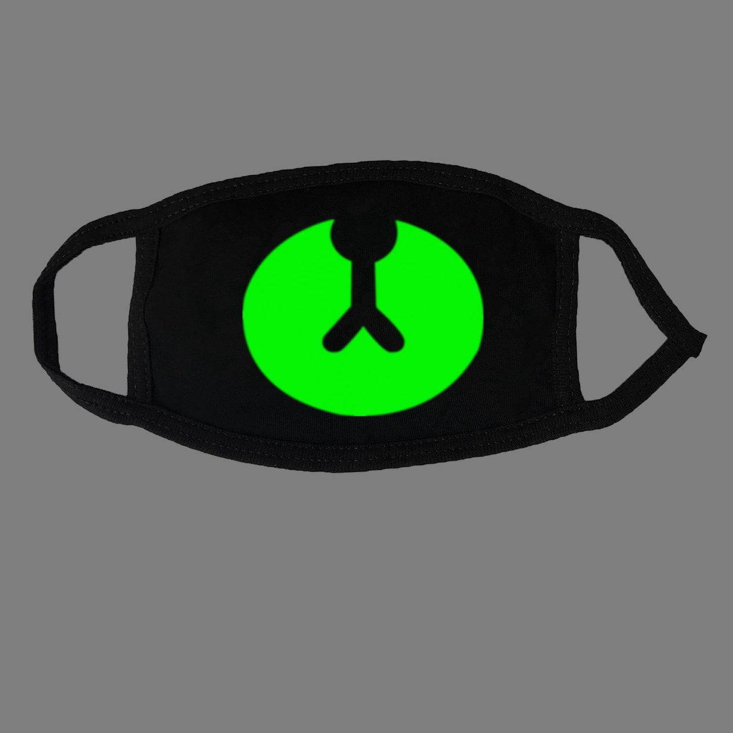 Glow-in-the-Dark Mask for Mouth and Nose Protection