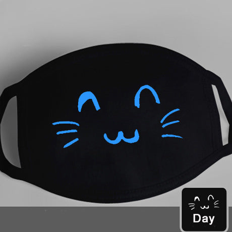 Glow-in-the-Dark Mask for Mouth and Nose Protection