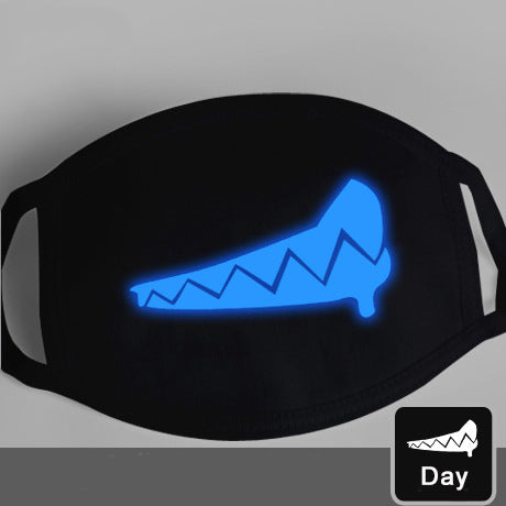 Glow-in-the-Dark Mask for Mouth and Nose Protection